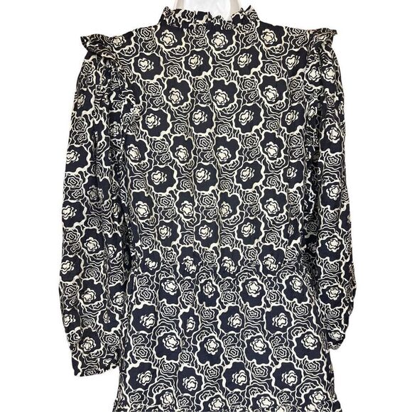 BA&SH Gracie Short Ruffle Floral Print Dress NWT Size 2 - Picture 8 of 12
